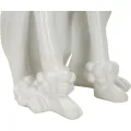 Dekorativní soška Dog 61 cm bílá