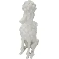 Dekorativní soška Dog 61 cm bílá