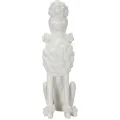 Dekorativní soška Dog 61 cm bílá