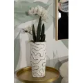 Váza Adore 32 cm zlatá/bílá