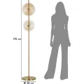 Stojací lampa Venice 168 cm zlatá