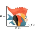 Dekorace Fish Rubic 28 cm vícebarevná