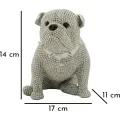 Dekorativní soška Sparky 14 cm stříbrná