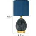 Stolní lampa Flavi 30,5 cm modrá
