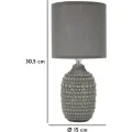 Stolní lampa Points 30,5 cm šedá