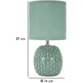 Stolní lampa Pontus 27 cm tyrkysová