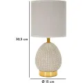 Stolní lampa Flavi 30,5 cm šedá