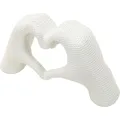 Dekorace Hands Lover 25 cm bílá