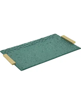 Dekorativní podnos Grent 34 cm zelený