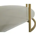 Konferenční stolek Izmir 90 cm zlatý/mramor