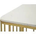 Konferenční stolek Ankara 90 cm zlatý/mramor