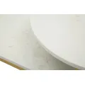 Konferenční stolek Ankara 90 cm zlatý/mramor
