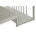 Konferenční stolek Kayseri 90 cm mramor/stříbrný