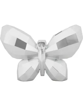 Designová váza Butterfly 22 cm stříbrná