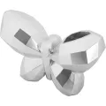 Designová váza Butterfly 22 cm stříbrná