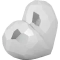 Váza Heart 18 cm stříbrná