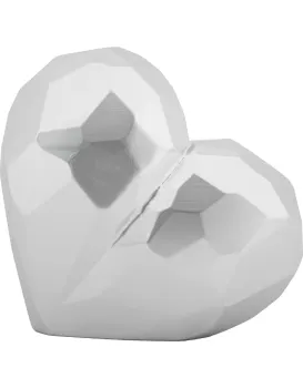 Váza Heart 18 cm stříbrná