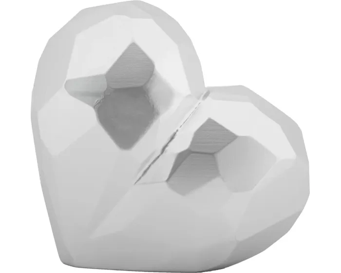 Váza Heart 18 cm stříbrná