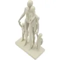 Dekorativní soška Family Stons 30,5 cm krémová