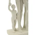 Dekorativní soška Family Stons 30,5 cm krémová