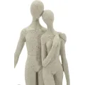 Dekorativní soška Family Stons 30,5 cm krémová