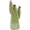 Dekorativní soška Cactus 20,5 cm zelená