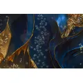 Obraz Andromeda B 60x90 cm modrý/zlatý