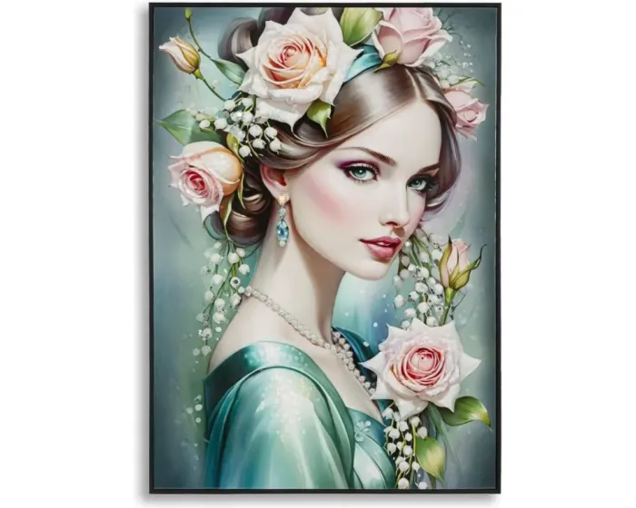 Obraz Fantasy A 72x102 cm modro-zelený