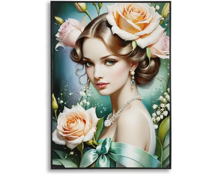 Obraz Fantasy B 72x102 cm modro-zelený