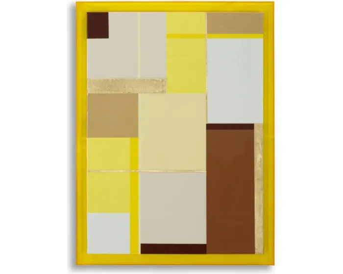 Obraz Lacquered 60x80 cm žlutý/hnědý