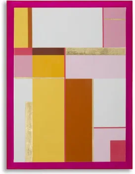 Obraz Lacquered 60x80 cm růžový