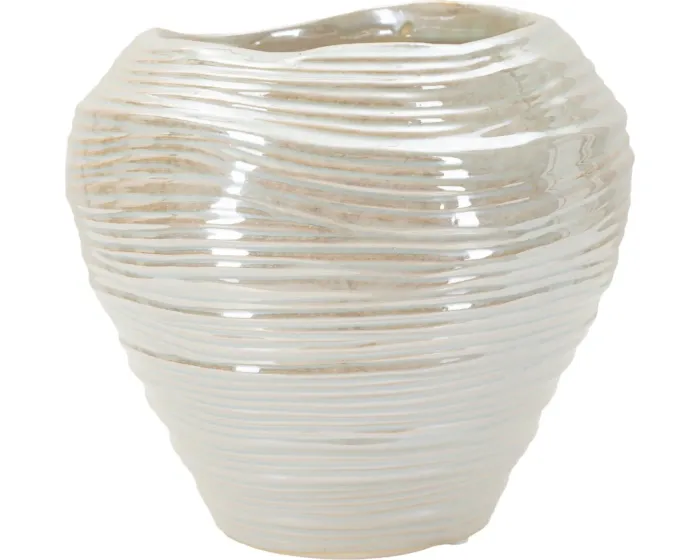Váza Roundy 22 cm perleťová