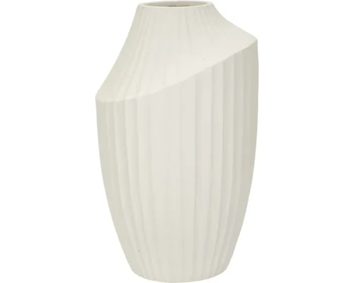 Váza Ice Jar 38 cm krémová