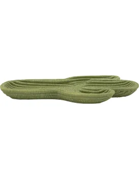 Dekorativní odkládací podnos Cactus 34 cm zelený