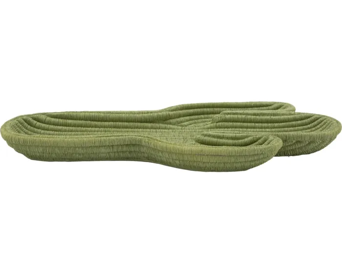 Dekorativní odkládací podnos Cactus 34 cm zelený