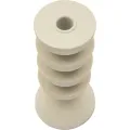 Kovový svícen Pix 21 cm krémový