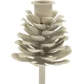 Kovový svícen Pigna 22 cm krémový
