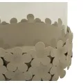 Svícen Dune 21 cm čirý/krémový