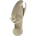 Kovový svícen Angel 37 cm krémový
