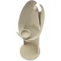 Kovový svícen Angel 30 cm krémový