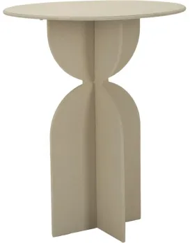 Odkládací stolek Dune 45 cm tmavě béžový