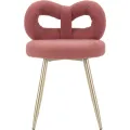Designová jídelní židle Ilary Mini bouclé růžová