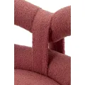 Designová jídelní židle Ilary Mini bouclé růžová