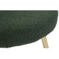 Designová jídelní židle Ilary Mini bouclé zelená