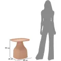 Konferenční stolek Gea 50 cm pudrově růžový