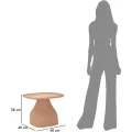 Konferenční stolek Gea 38 cm pudrově růžový