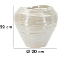 Váza Roundy 22 cm perleťová