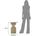 Odkládací stolek Dune 45 cm tmavě béžový