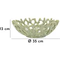Keramická dekorativní miska Coral 35 cm zelená