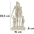 Dekorativní soška Family Stons 30,5 cm krémová